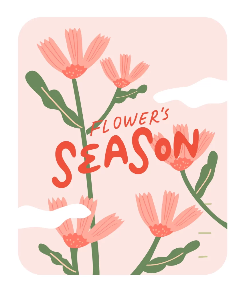 spring flower vector illustration