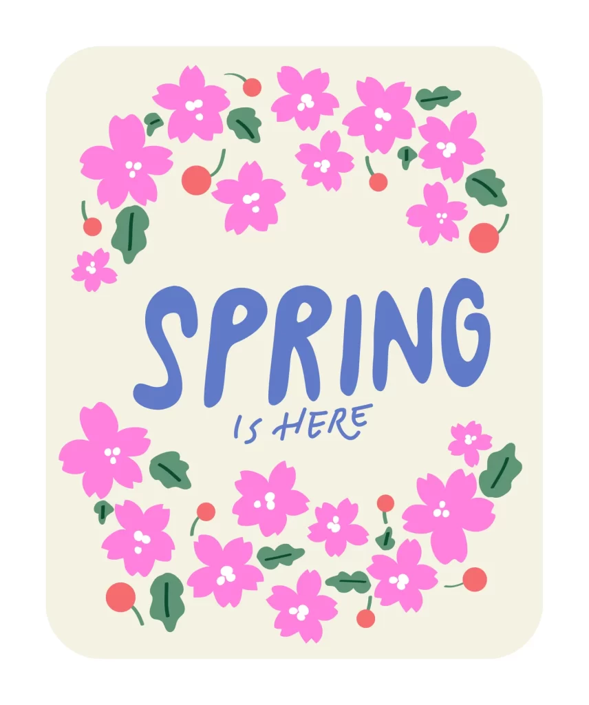 spring flower vector illustration