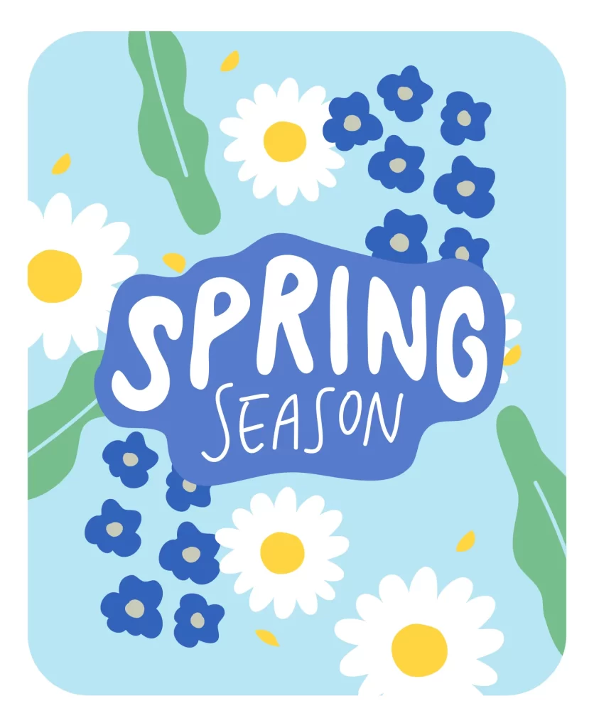 spring season flower vector illustration