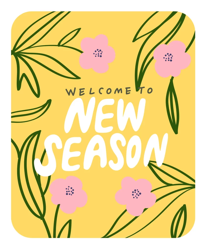 spring season flower vector illustration