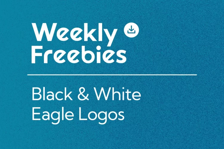35 black and white eagle logos