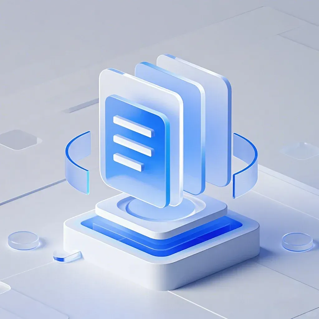 word Document 3D C4D icon