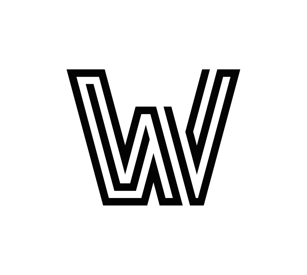 W letter vector icon logo Typography design