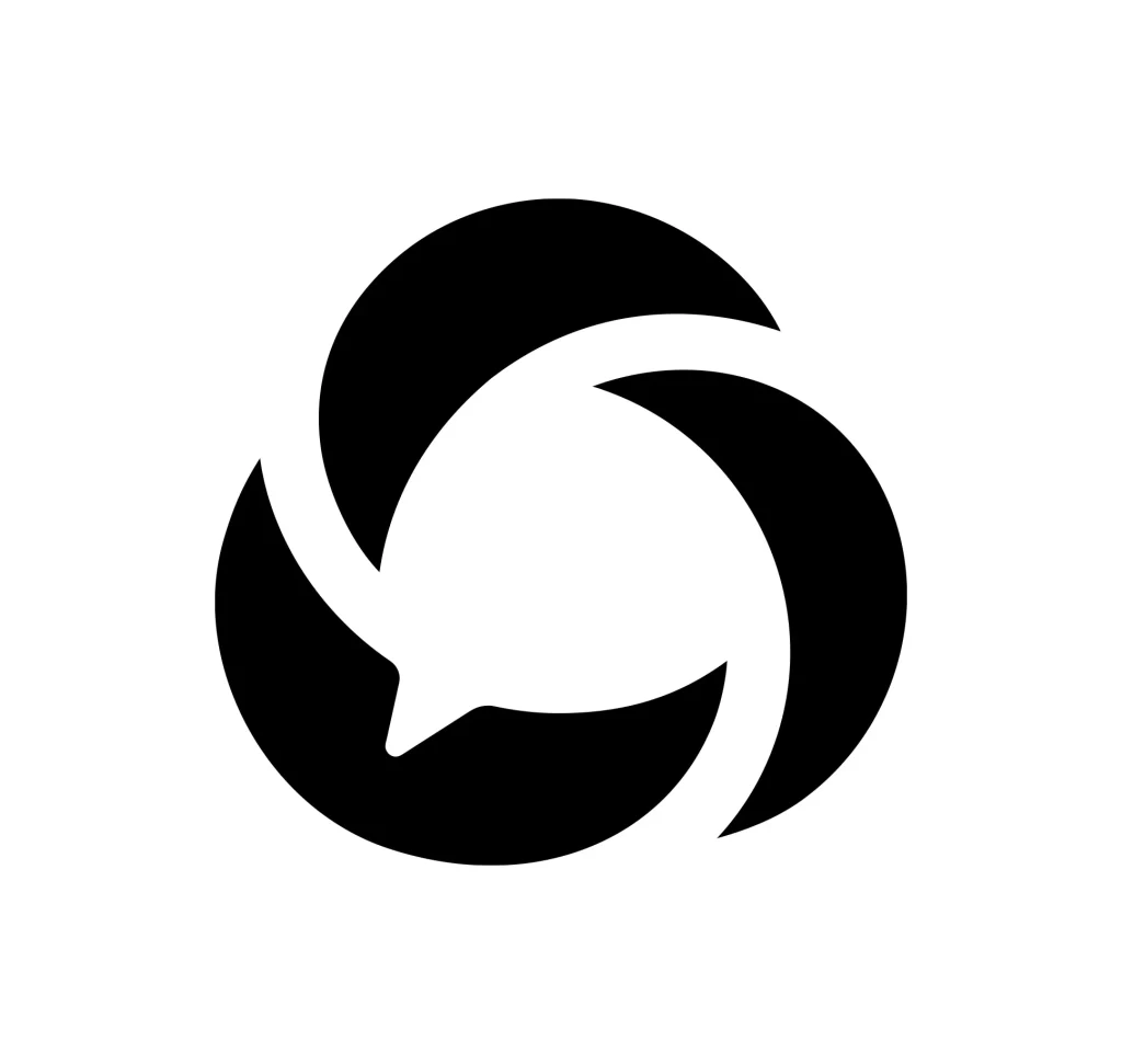 WeChat weixin gongzhonghao vector icon logo black