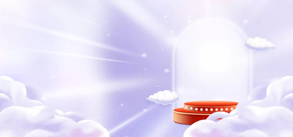 background PSD cloud stage e-commerce banner