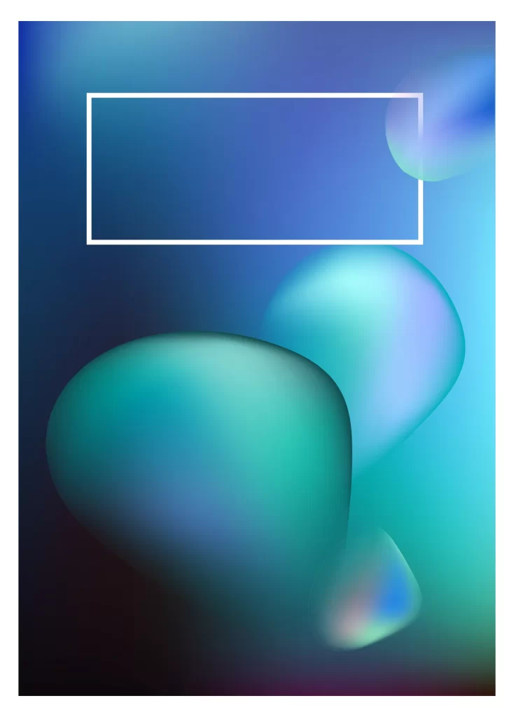 background blue vector bubble