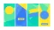 Gropicture Banner Background Vector Colorful Color Block