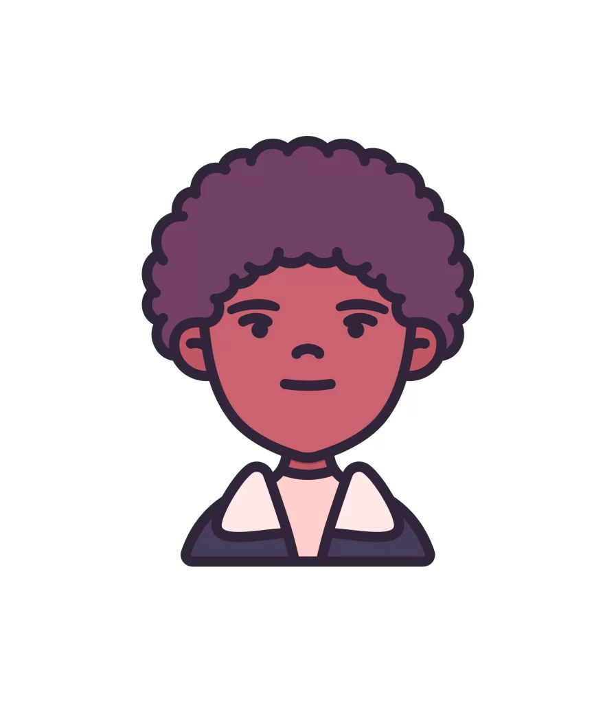 boy kid children avatar afrohair person youth cartoon