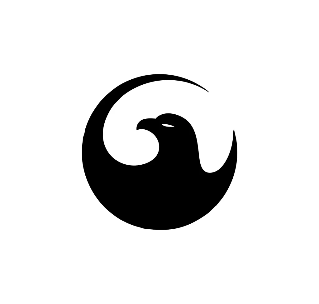 eagle logo vector round