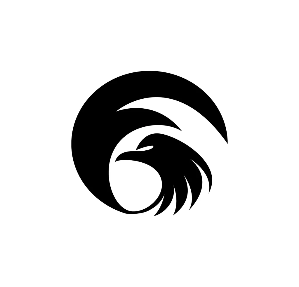 eagle round vector logo