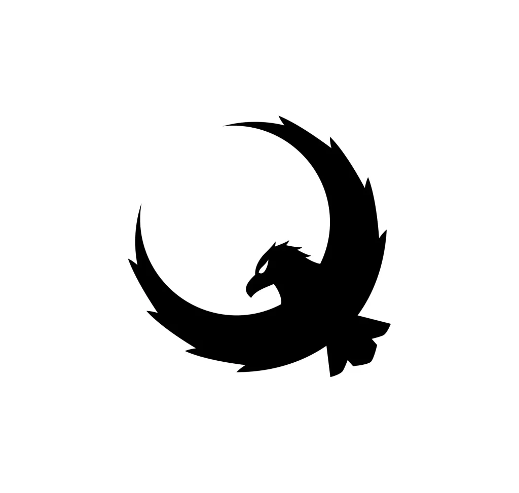 eagle round vector logo