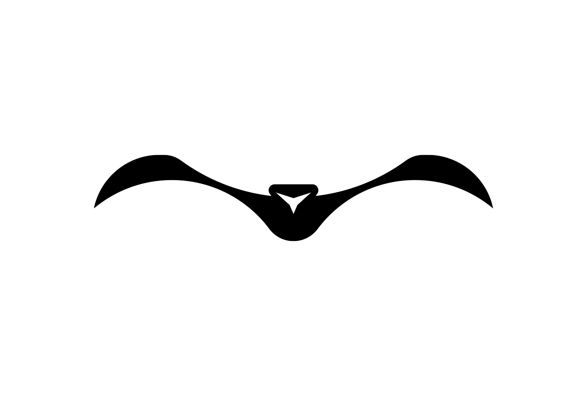 Eagle Black Silhouette Design black and white eagle vector logo