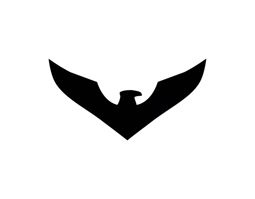eagle vector logo black