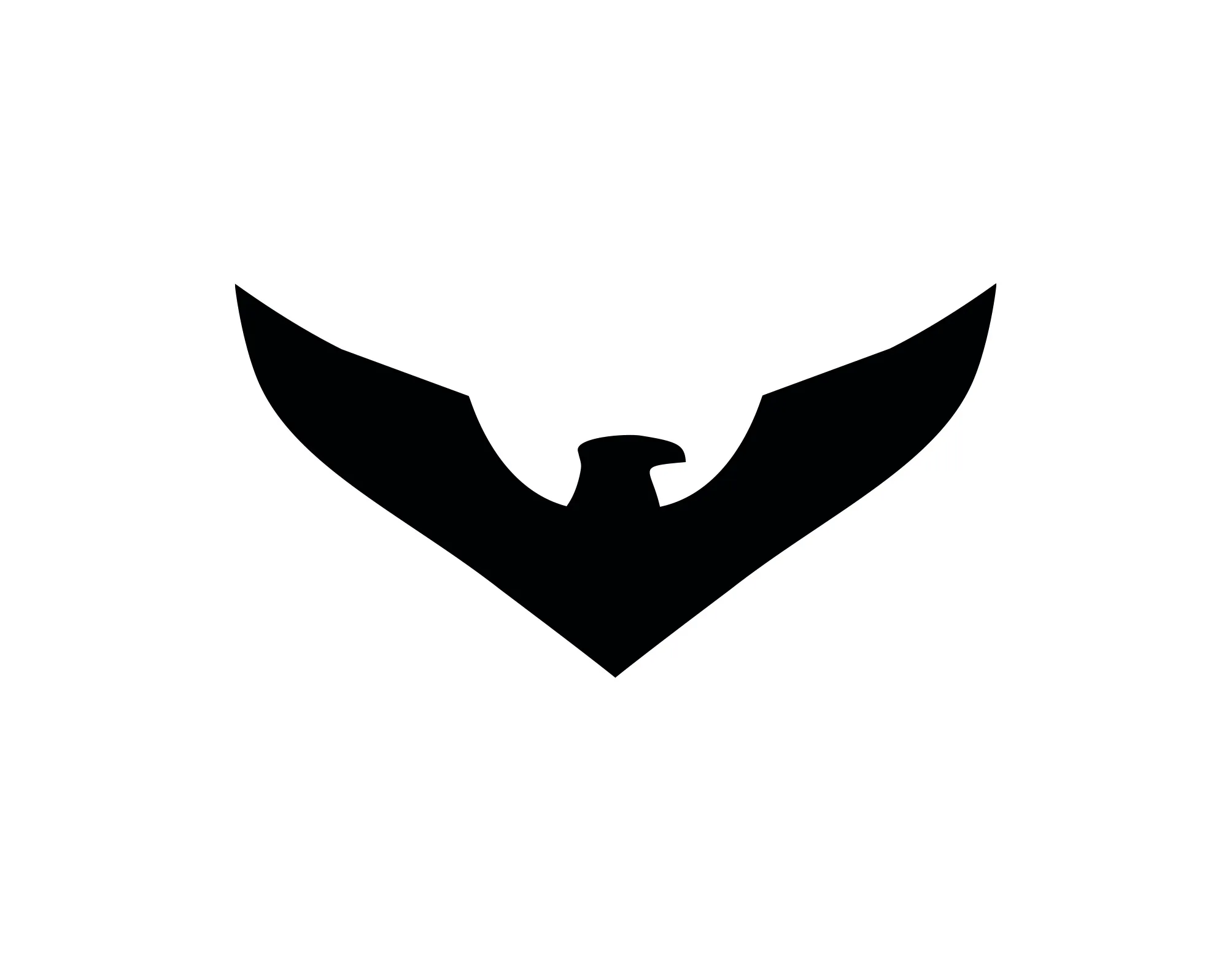 Eagle Black Silhouette Design black and white eagle vector logo