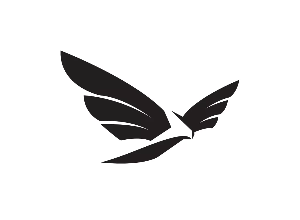 eagle vector logo flying fly