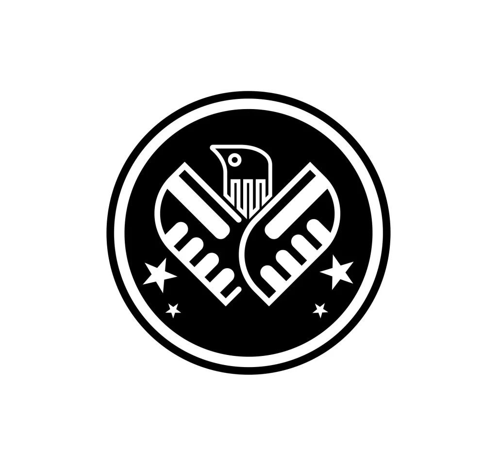 eagle vector logo round