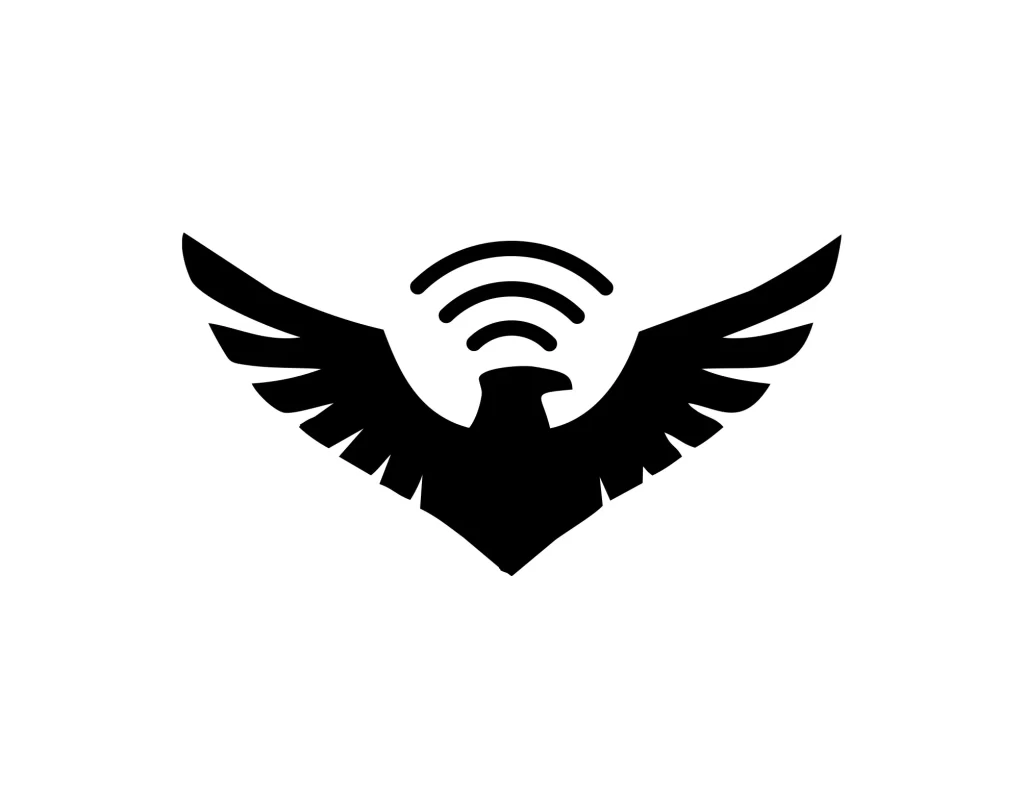eagle vector logo wifi