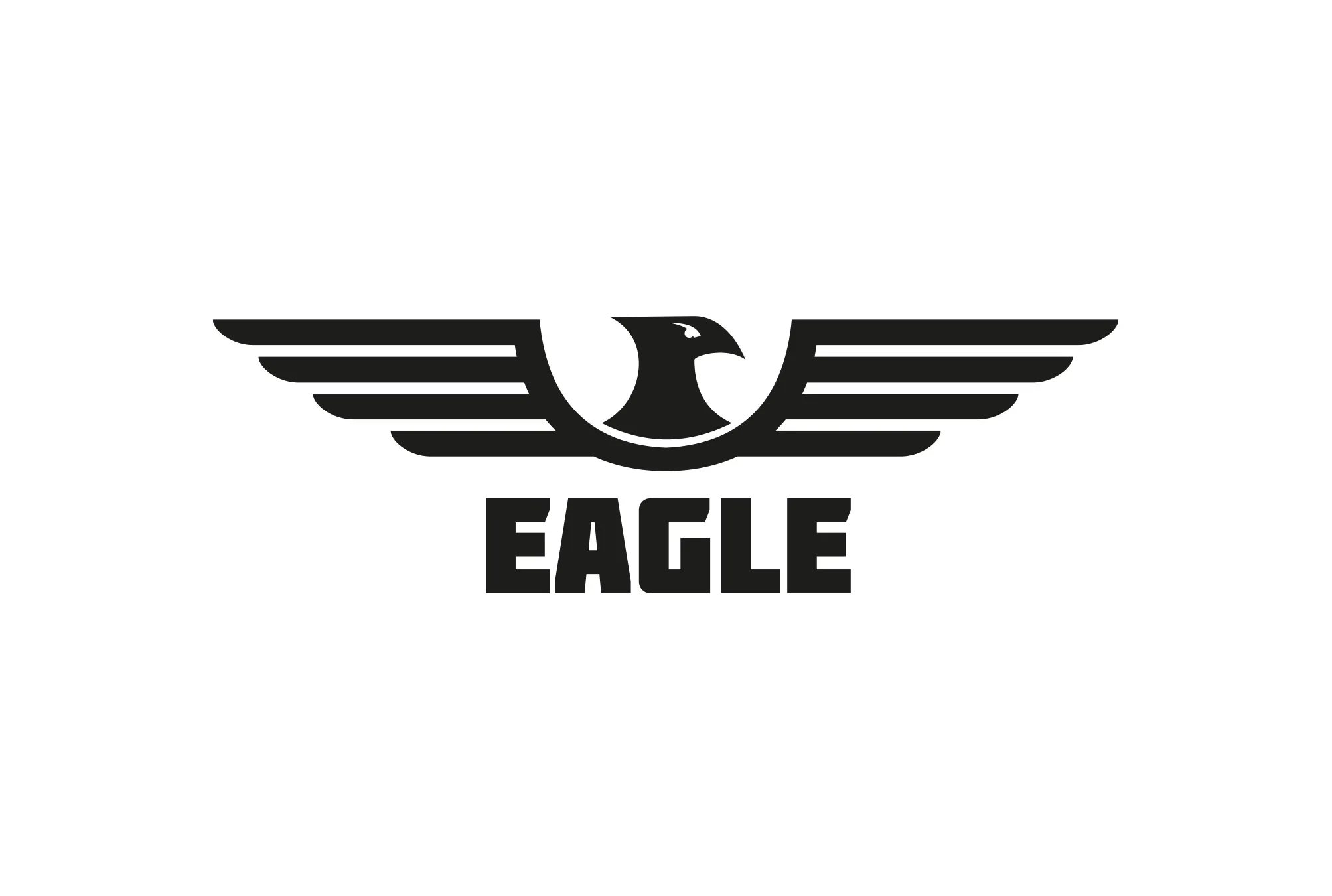 Eagle Wings Design black and white eagle vector logo