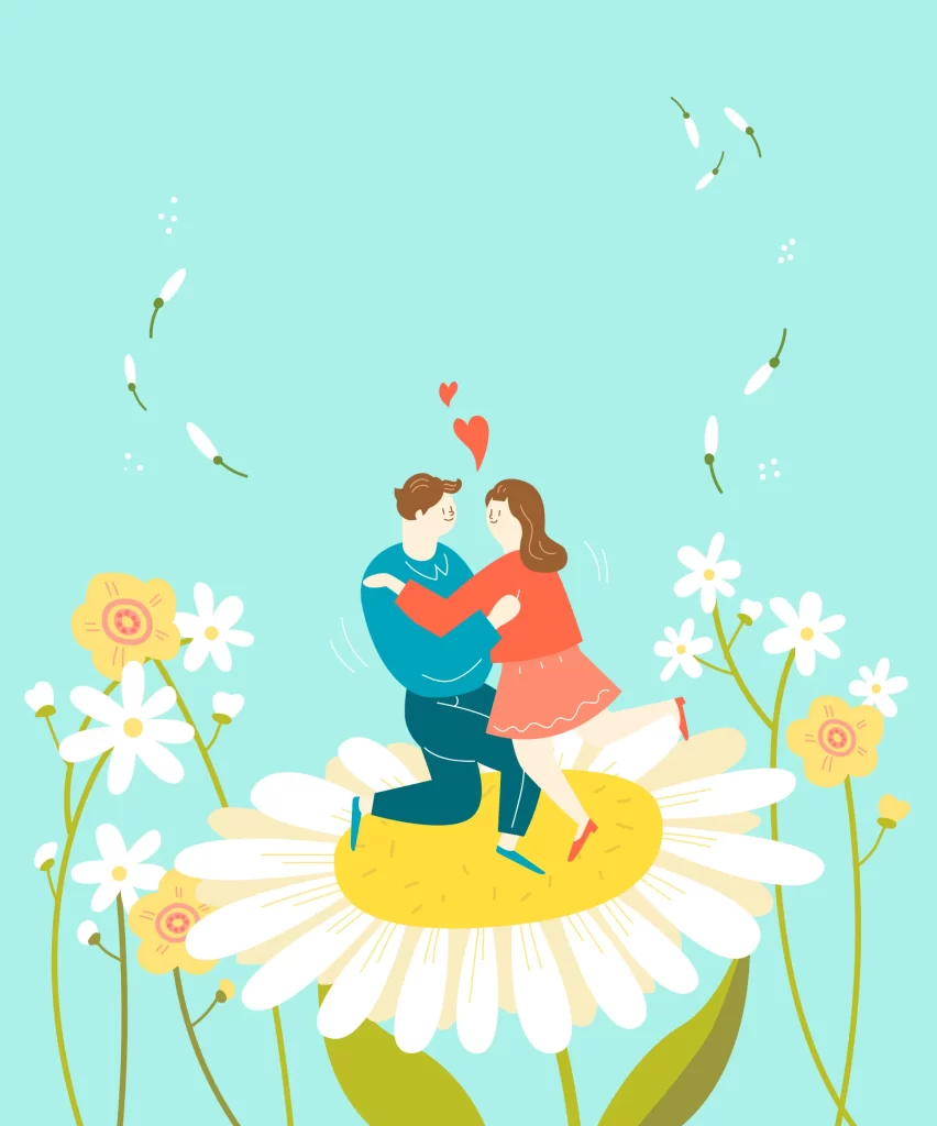 flower love lover vector illustration romance