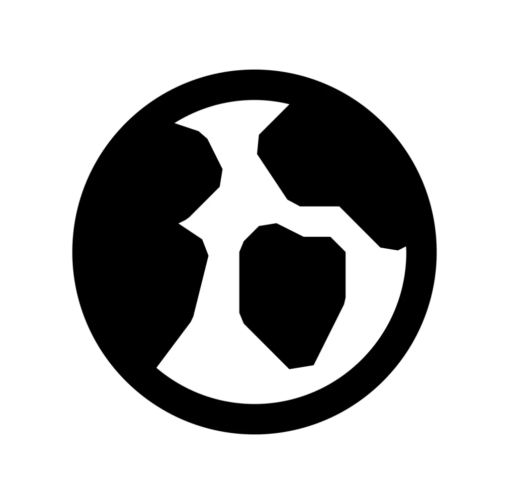 global earth world vector icon
