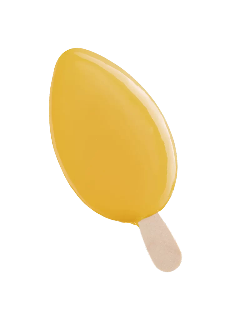 ice cream bar yellow mango