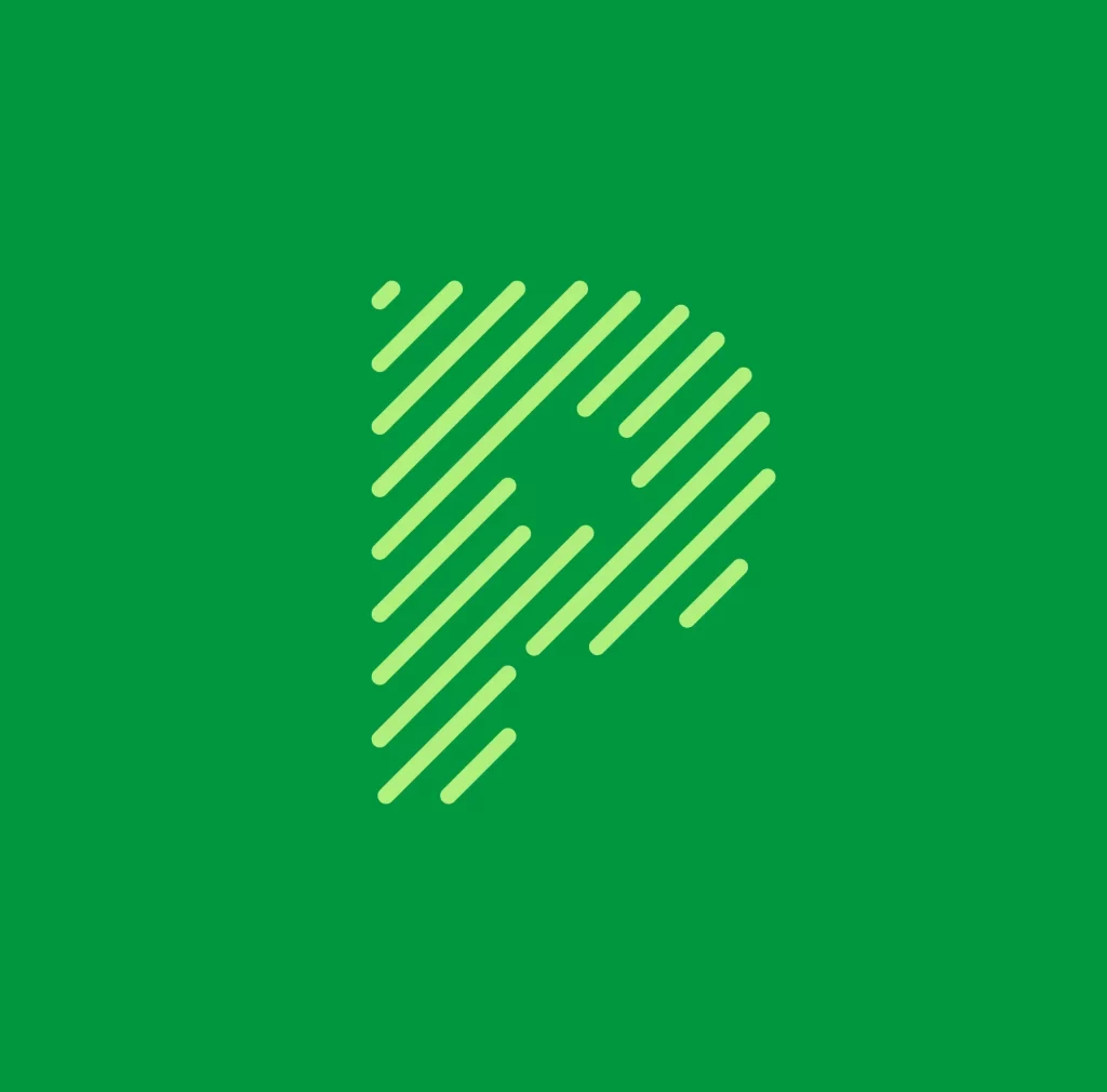 letter P logo vector lines