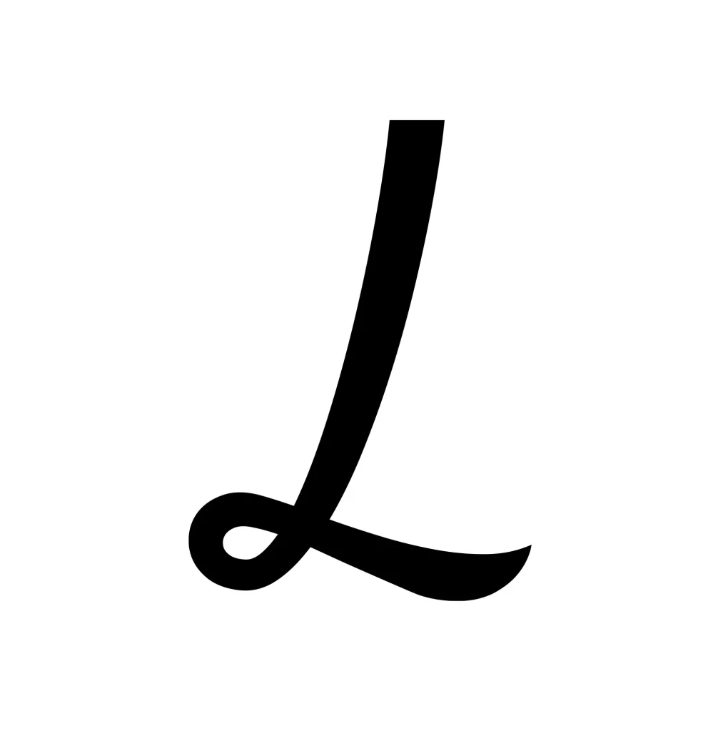 logo letter L design typography
