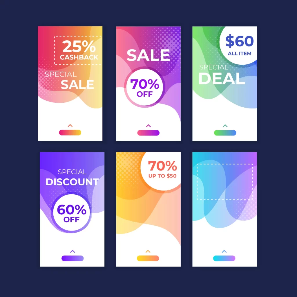 vector background sale banner color block curve