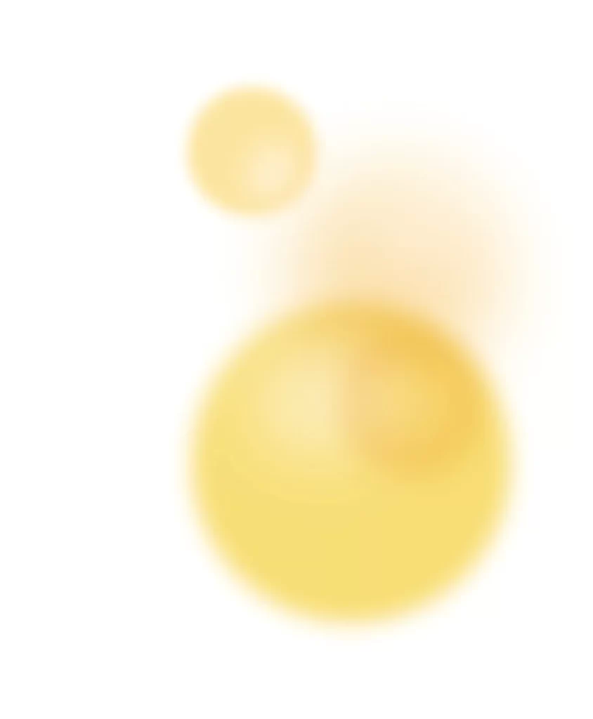 yellow round bubble background PSD
