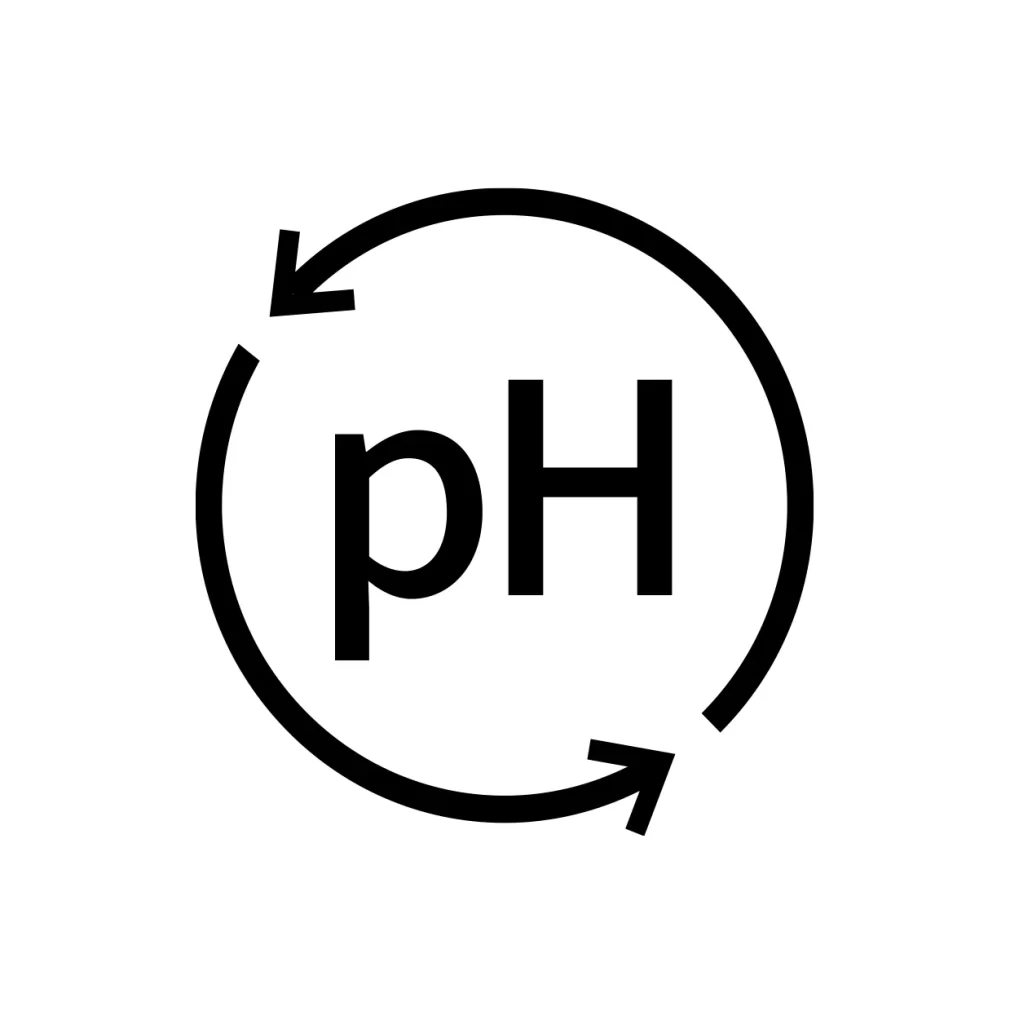 pH scale vector icon