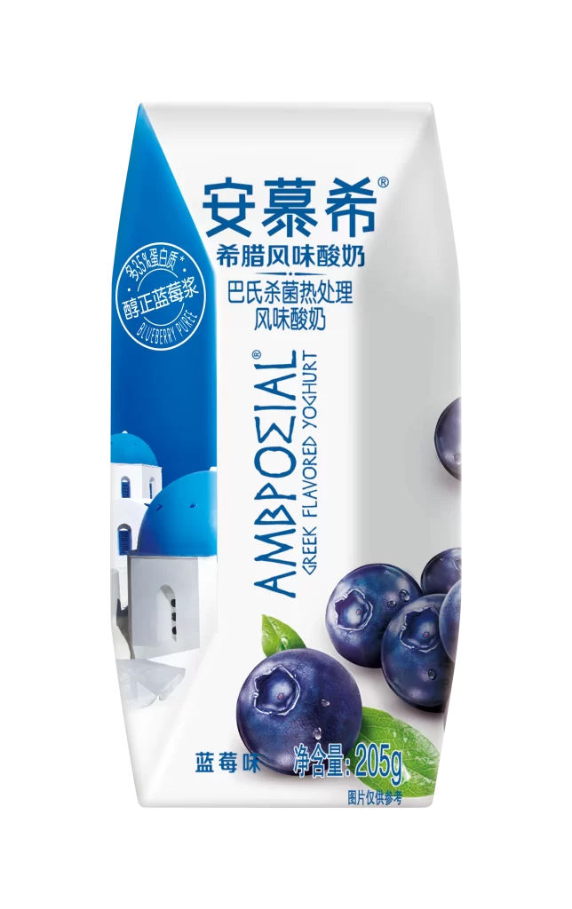 Ambpoeial yogurt packaging blueberry