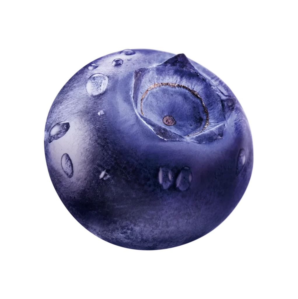 Blueberry droplet water drop png
