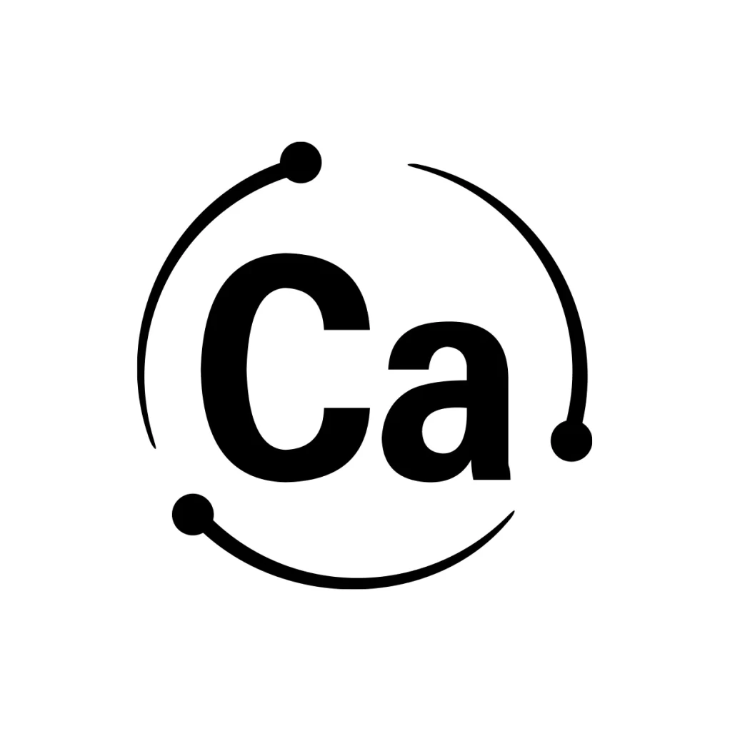Ca calcium vector icon