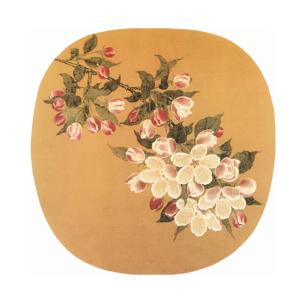 Chinese ink painting flower branch
