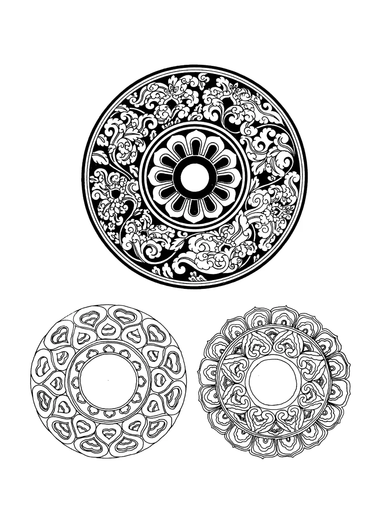 Chinese traditional pattern circle round