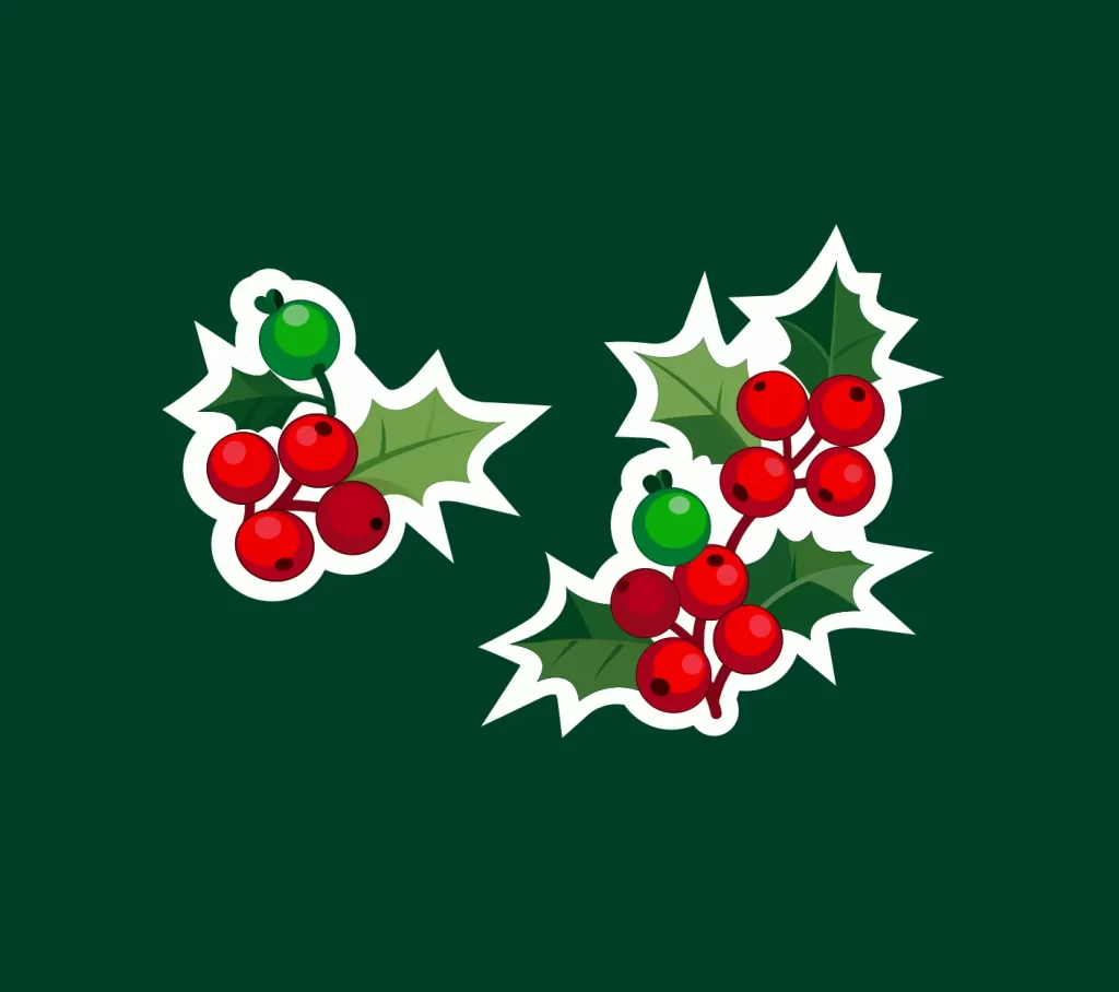 Christmas Holly vector illustration