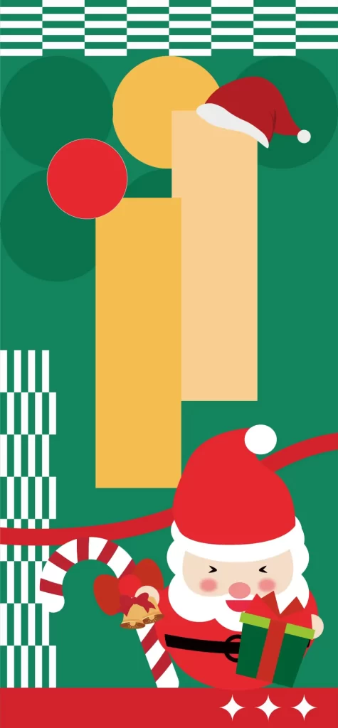 Christmas Santa cartoon Santa Claus vector illustration background