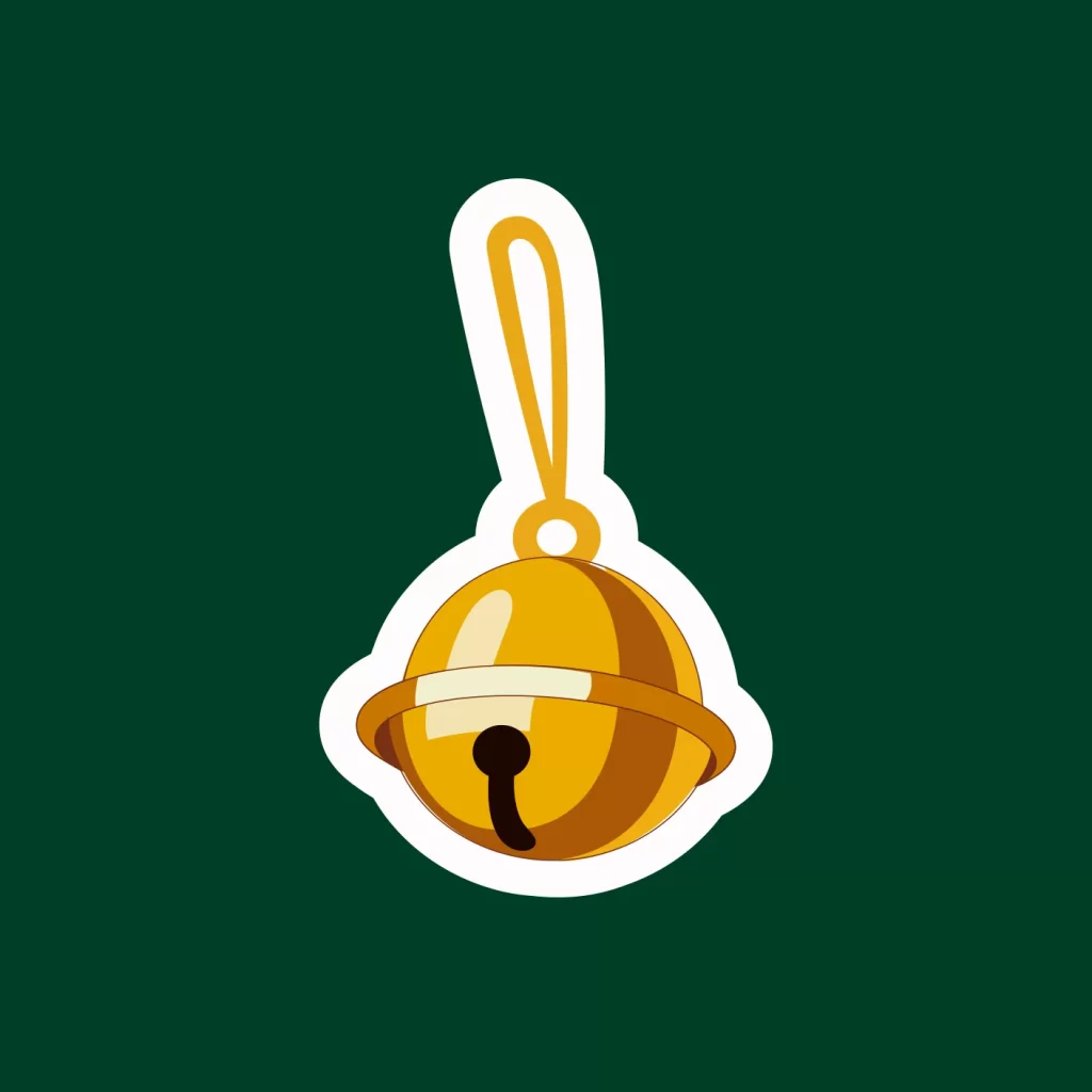 Christmas bell vector illustration