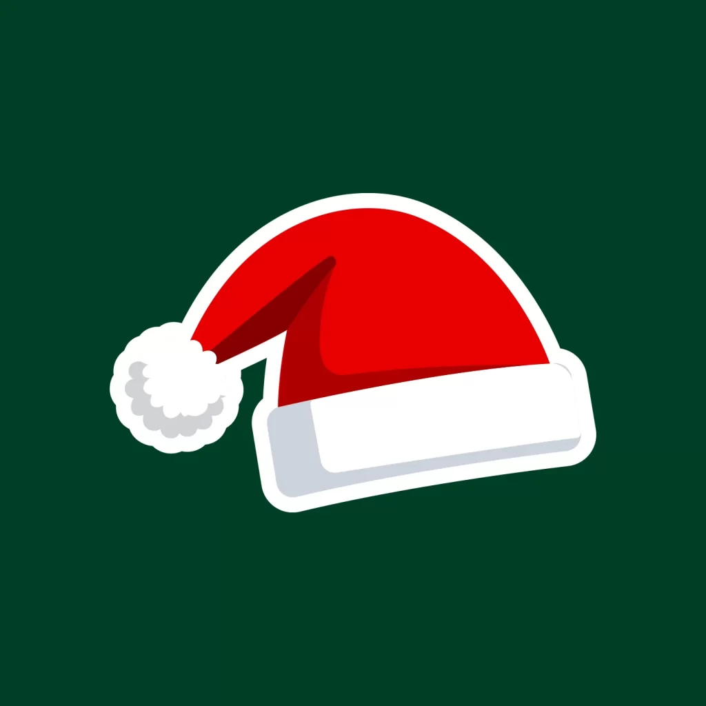 Christmas hat Santa hat vector illustration