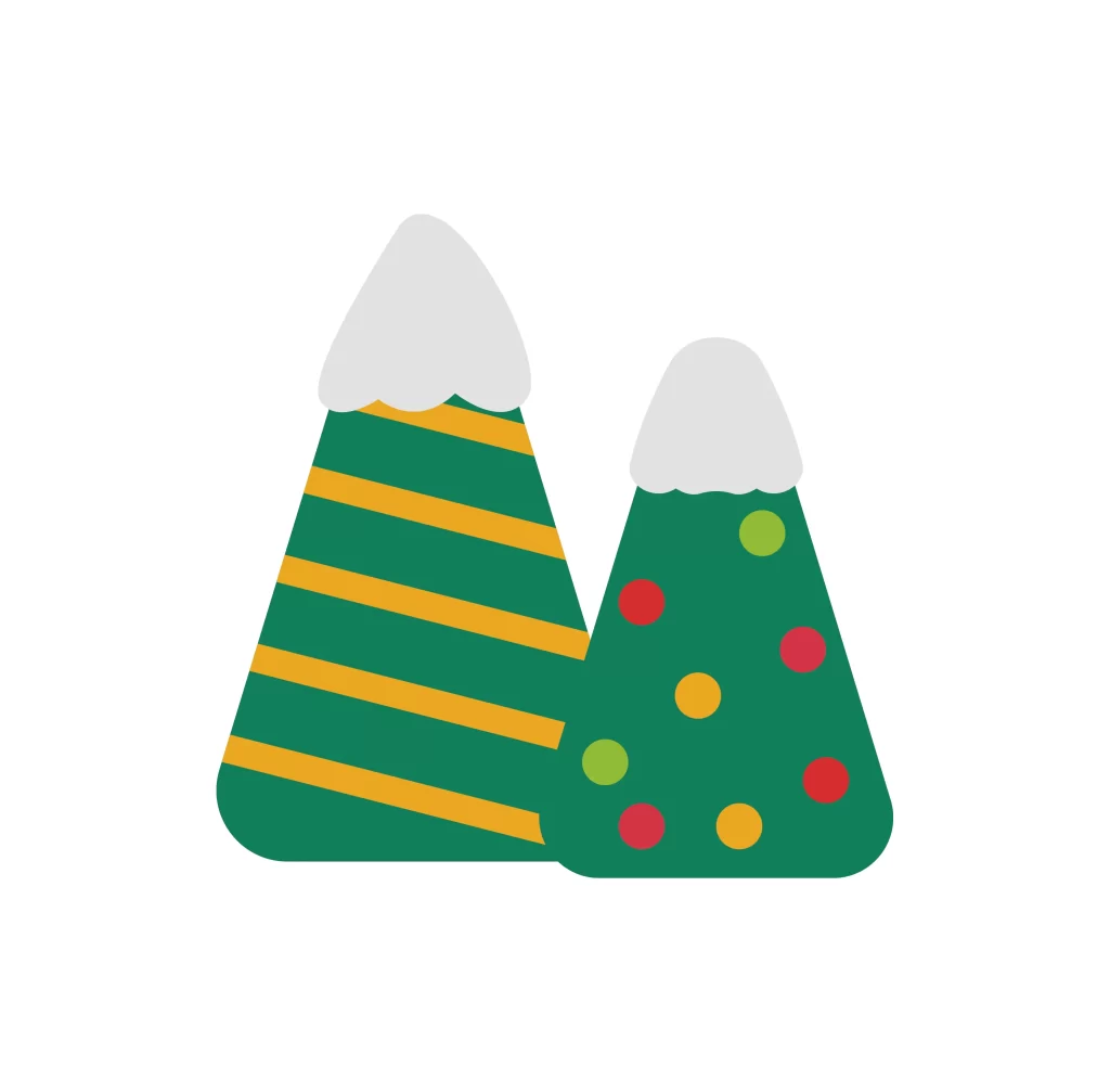 Christmas tree cartoon cute vector illustration