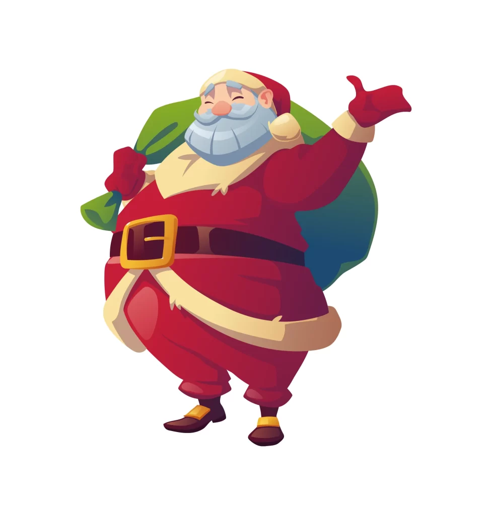 Father Christmas Santa Claus vector illustration