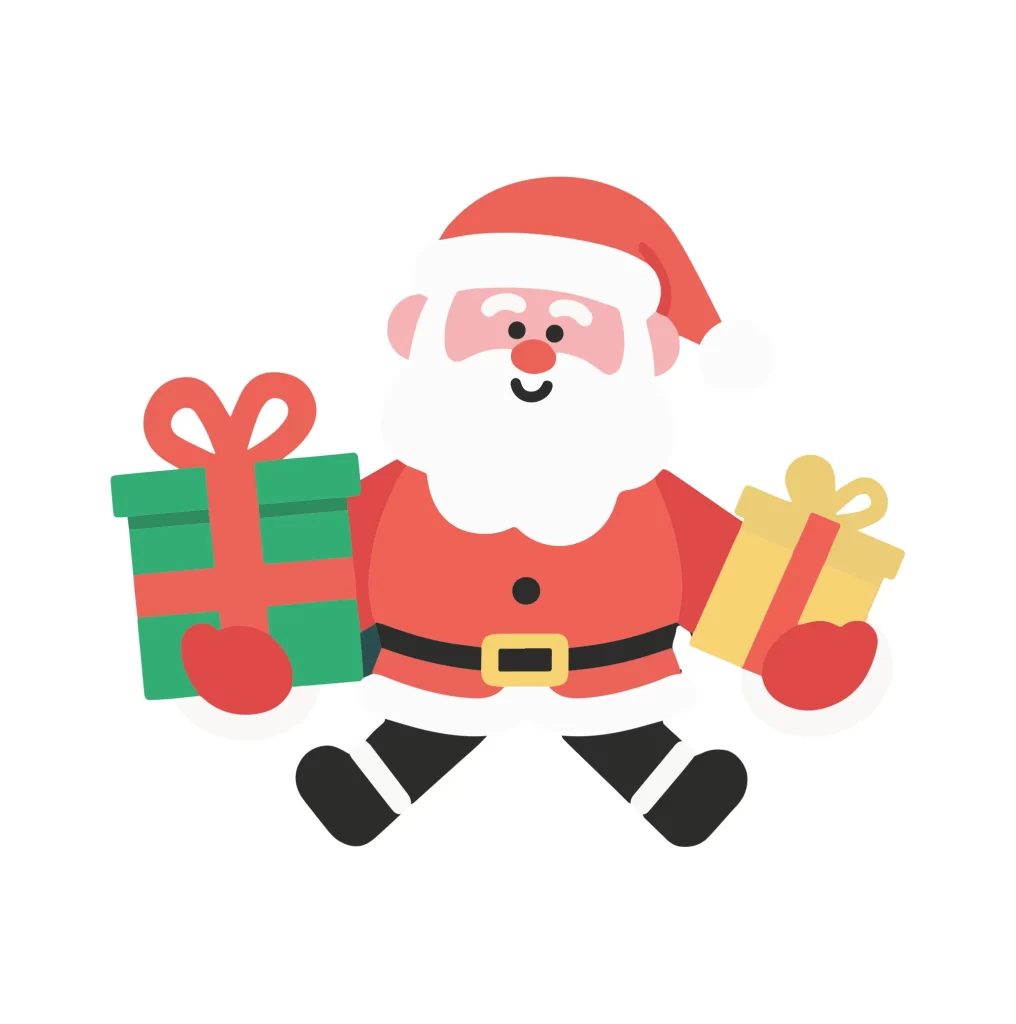 Father Christmas Santa Claus vector illustration