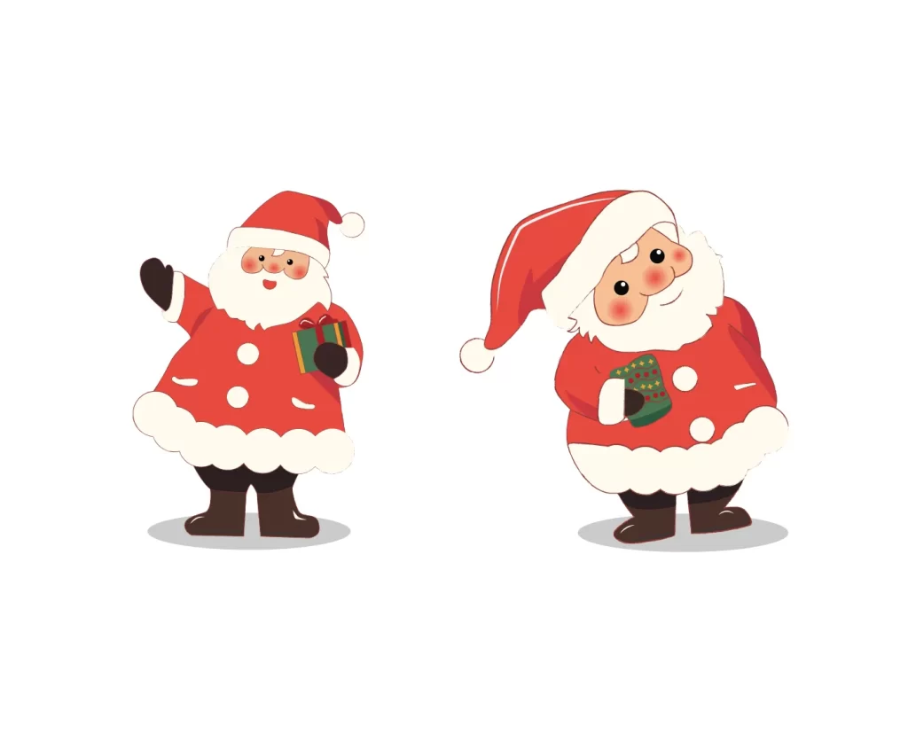 Father Christmas Santa Claus vector illustration