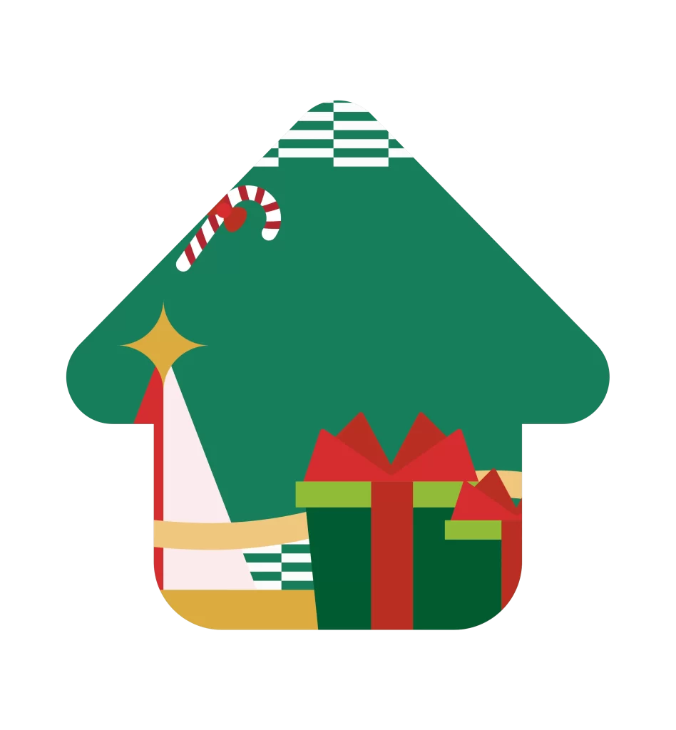 Merry Christmas Santa arrow cartoon vector illustration background