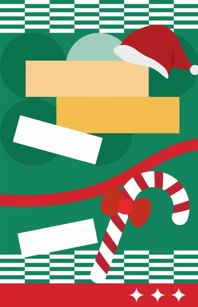 Merry Christmas Santa cartoon vector illustration background