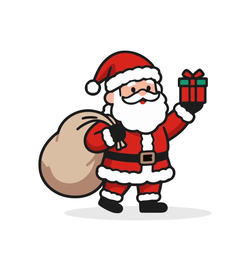 Santa Claus Father Christmas vector illustration