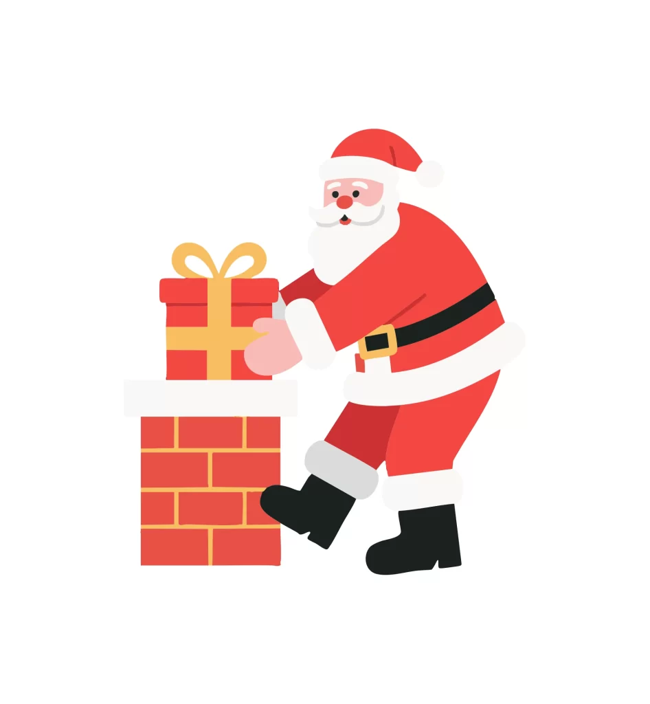 Santa Claus Father Christmas vector illustration
