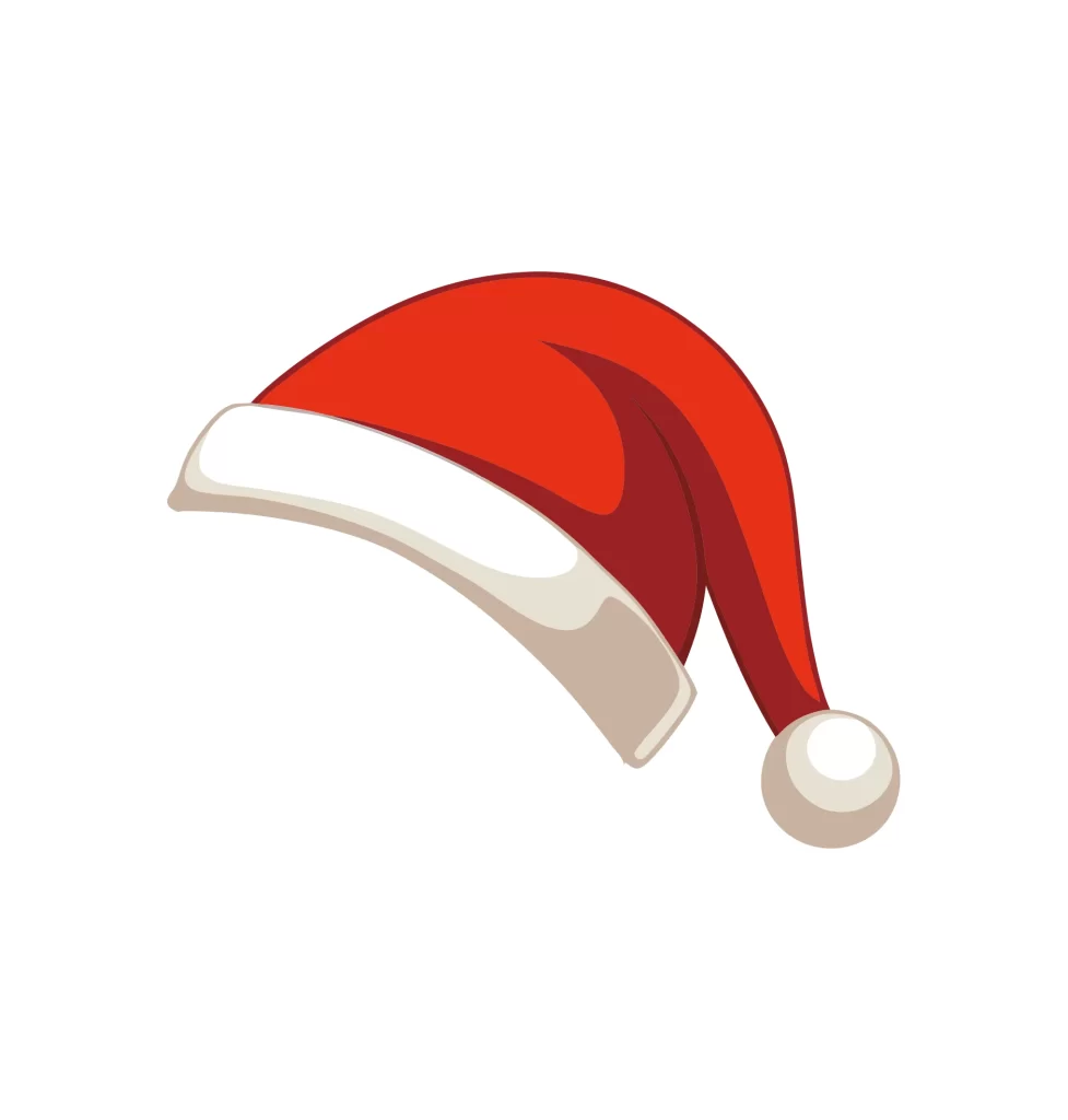 Santa hat Christmas hat vector illustration