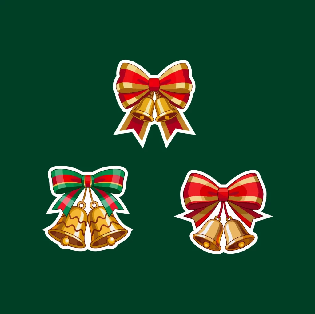 bowknot bell vector illustration