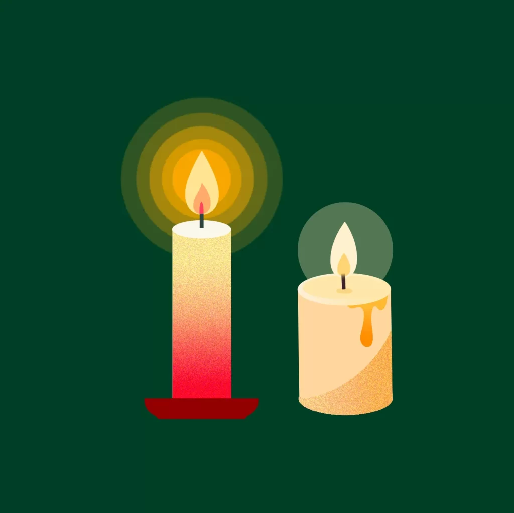 candle vector illustration